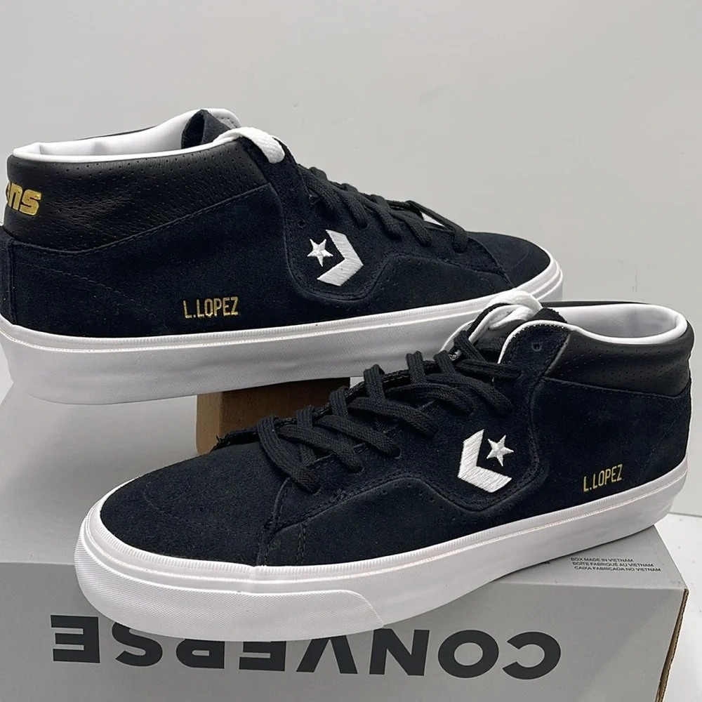 Converse Black High-Top Men's Shoes 171331C LOUIE LOPEZ PRO MID BLACK/BLACK/WHIT